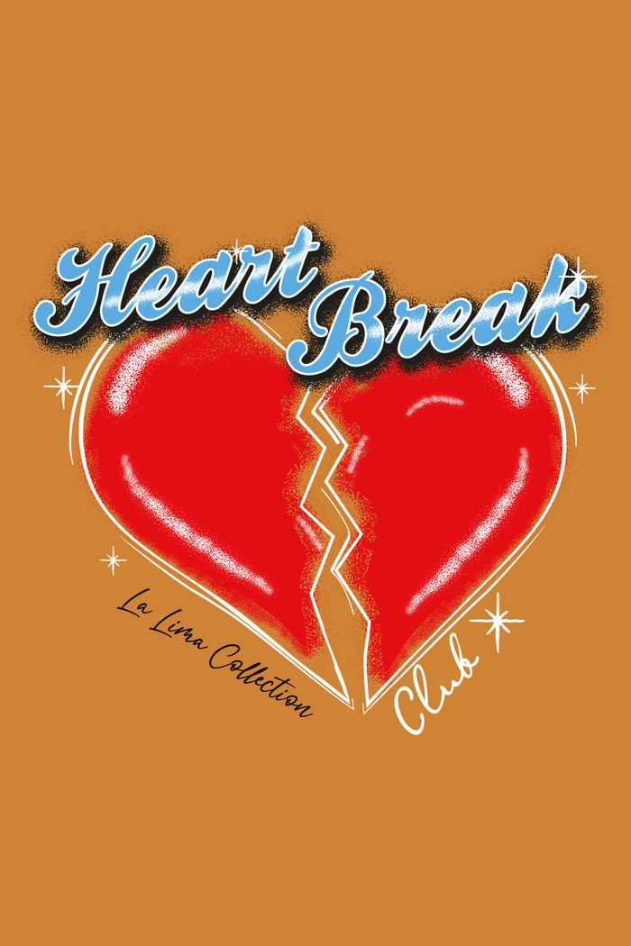 Regata Tee Heart Caramelo