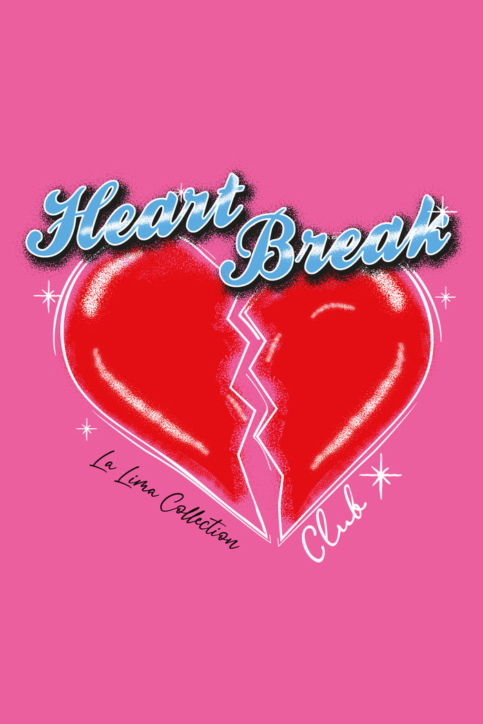 Regata Tee Heart Break Rosa