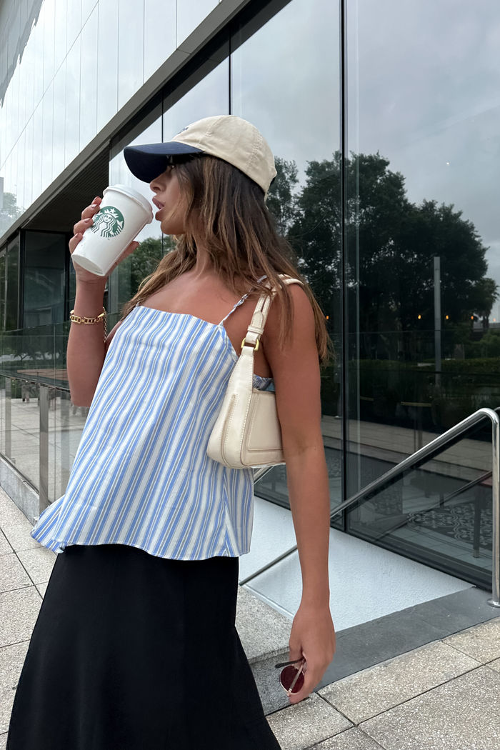 Blusa Listrada Assimétrica Poliamida 2 cores