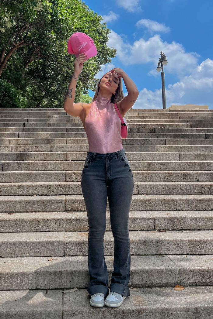 Body Paetê Gola Alta em Cores