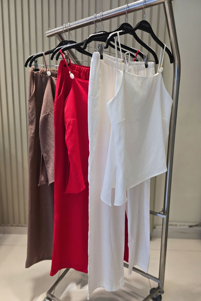 Alcinha Assimétrica Pingente 3 Cores