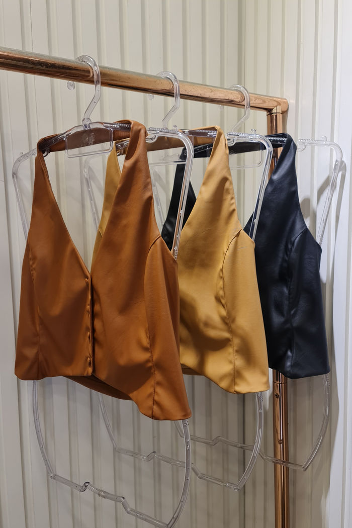 Colete Frente Unica Courino 3 Cores