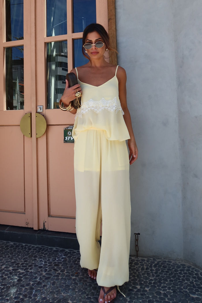 Calça Pantalona Aladim com Barra Ajustável 4 cores