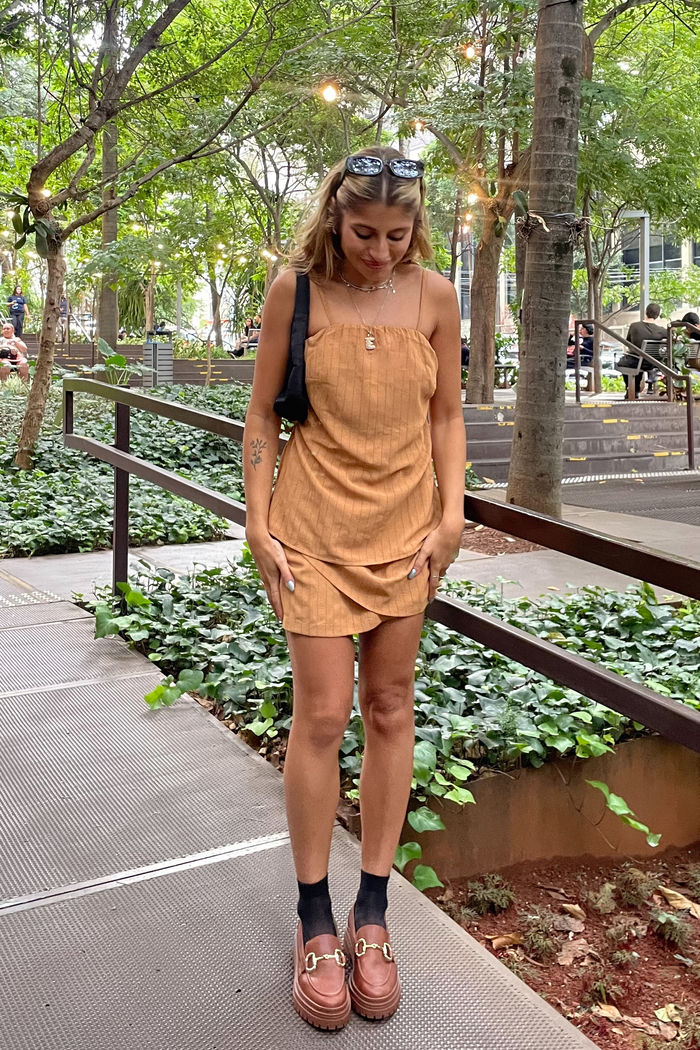 Blusa Alongada Risca de Giz 4 Cores