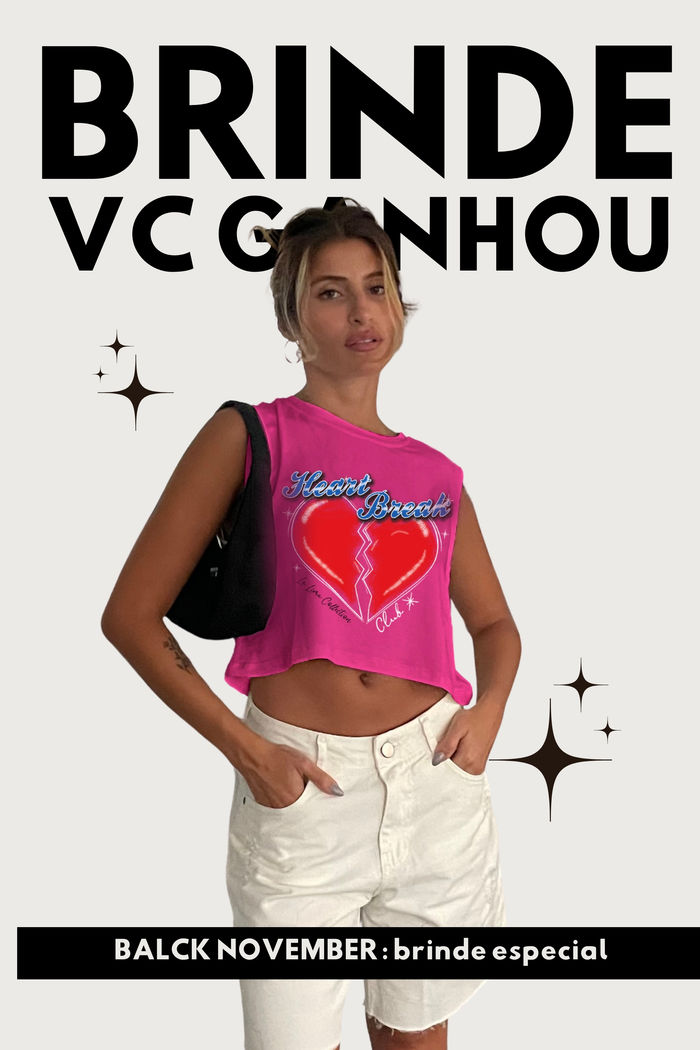 Regata Tee Heart Break Rosa