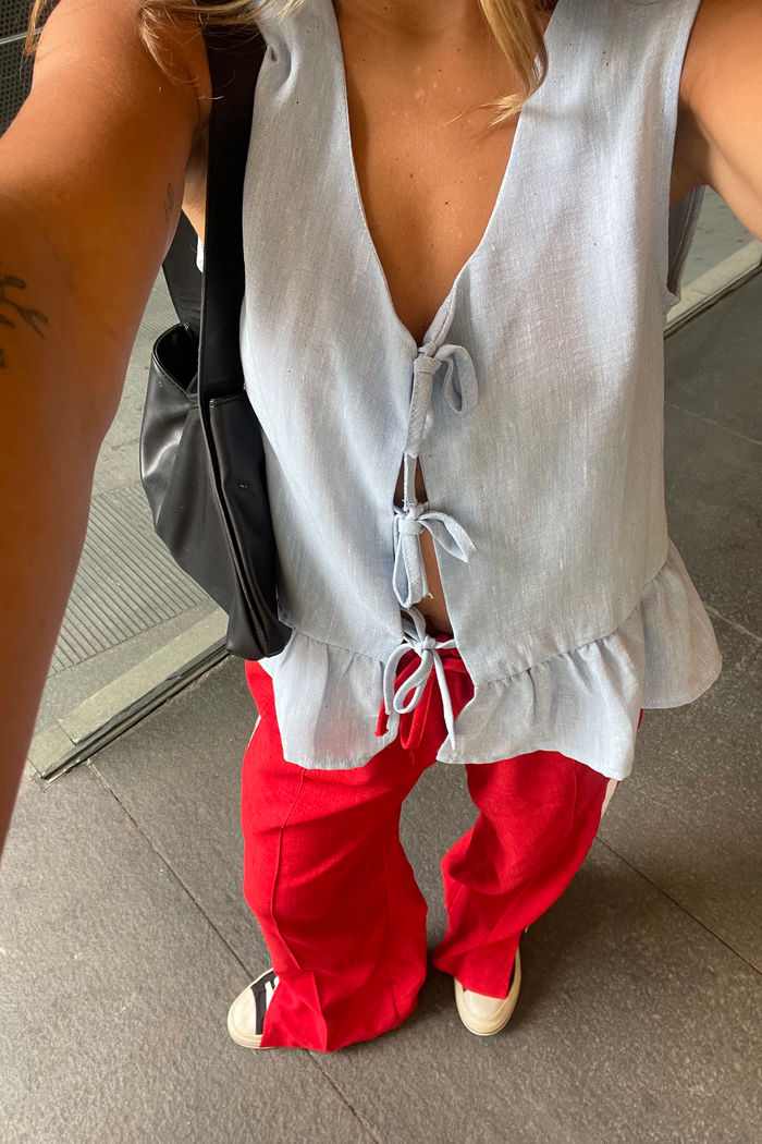 Regata Lacinhos com babado 2 Cores