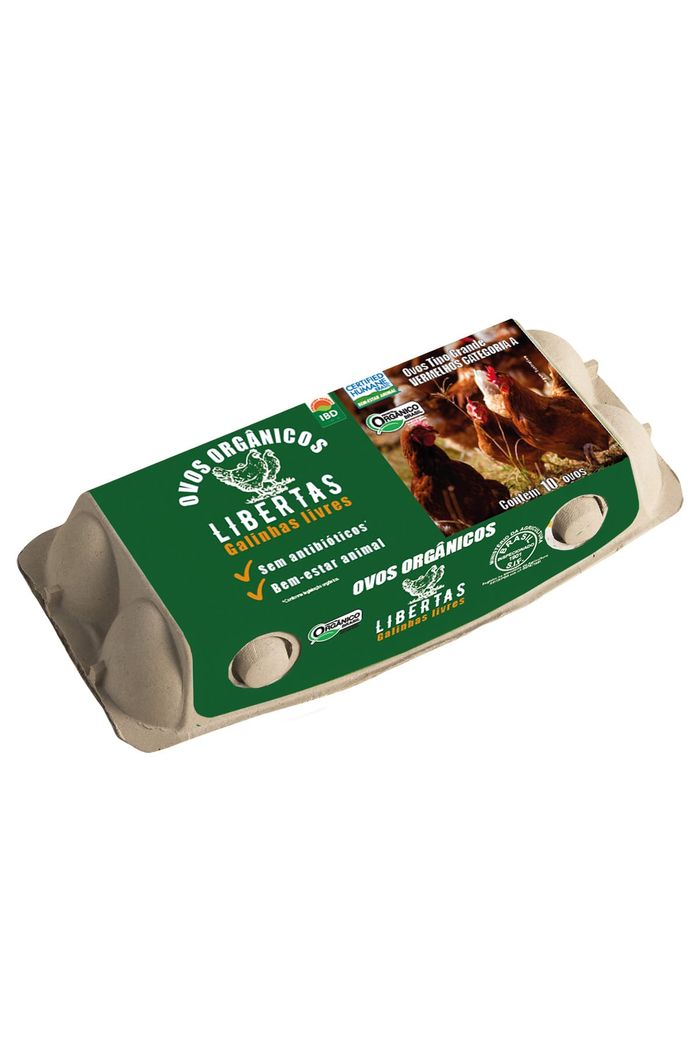Ovos Orgânicos Caipira Libertas 10 und