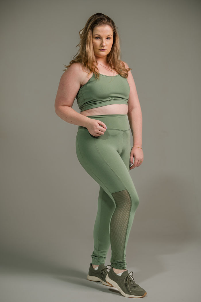 Calça Com Tela Lateral