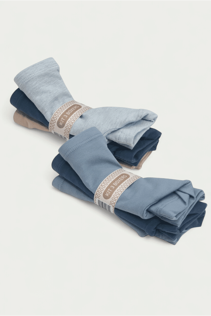 Combo 2 Kit Boxer com 3 peças cada (Total 6 Boxer)