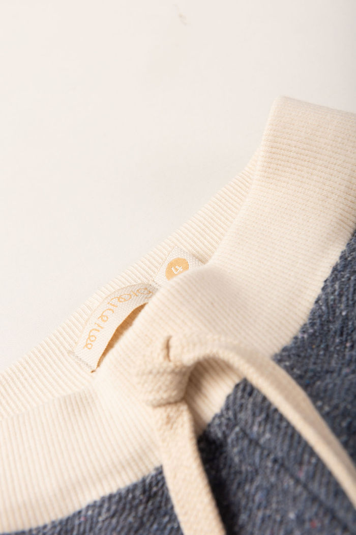 Calça Jogger Infantil Moletom Fio Reciclado Sustentável - Azul Jeans