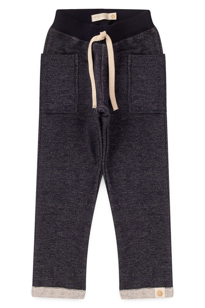 Combo 2 Calças Jogger - Moletom Azul Índigo + Moletom Amarelo Âmbar