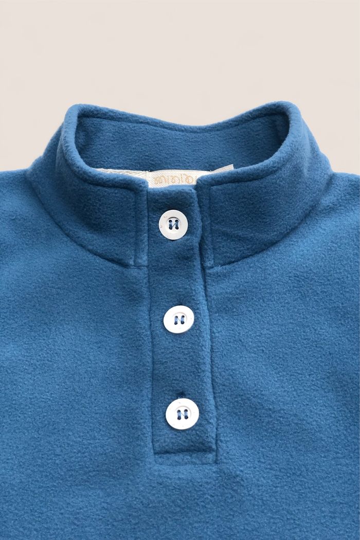 Blusa Infantil Soft Fleece Sustentável - Azul Anil