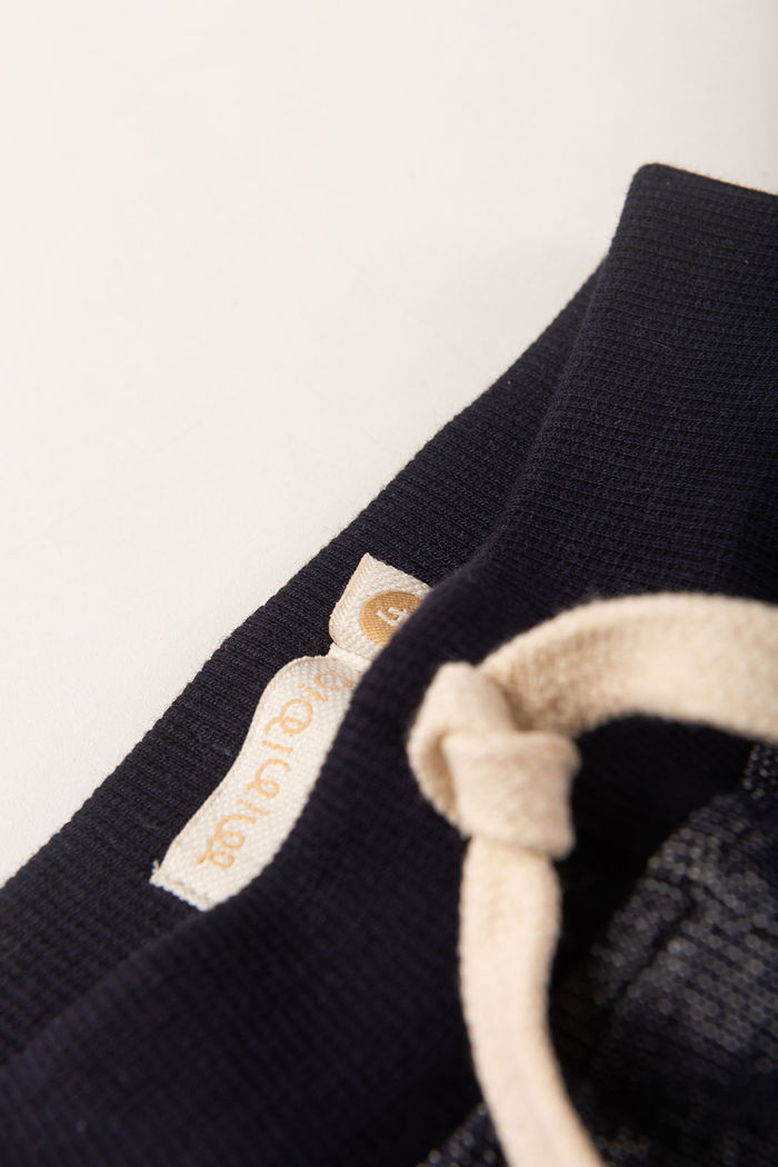 Calça Jogger Infantil Moletom 100% Algodão Sustentável - Azul Índigo