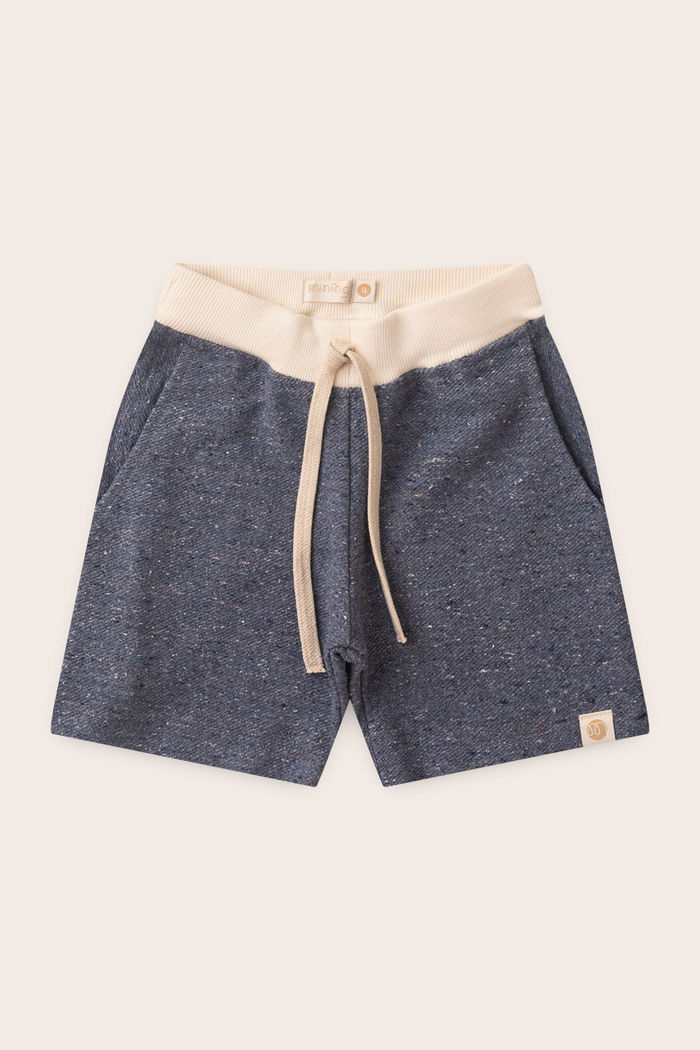 Bermuda Menino Fio Reciclado Sustentável - Azul Jeans