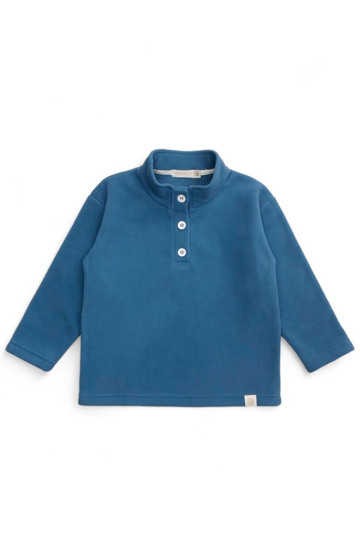 Blusa Infantil Soft Fleece Sustentável - Azul Anil
