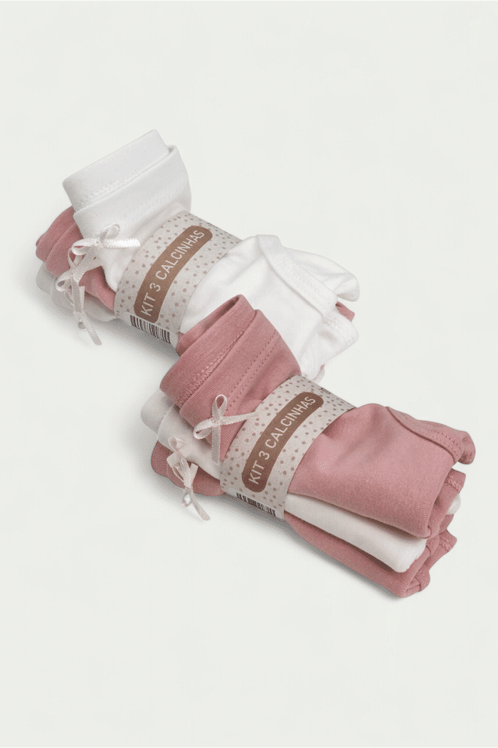 Combo 2 Kit Calcinhas com 3 peças cada (Total 6 Calcinhas)
