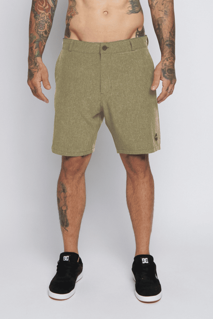 Bermuda Rvca Hybrid Khaki Melange