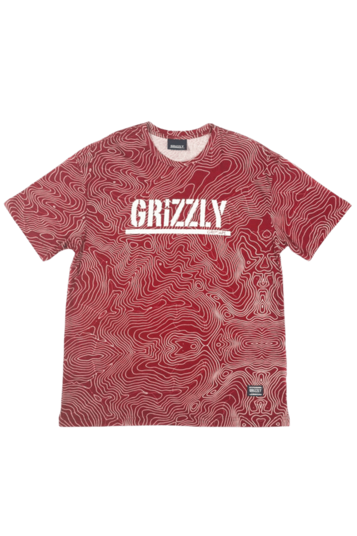 Camiseta Grizzly Topographic Fullprint Tee