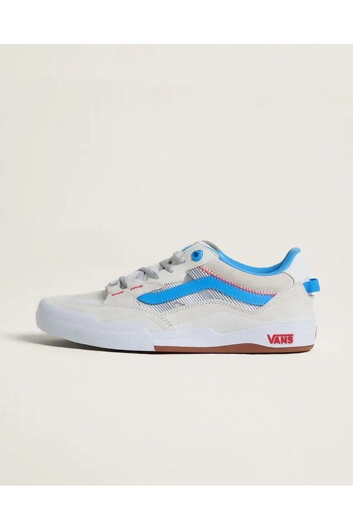 Tênis Vans Wayvee Skate Blanc de Azure Blue