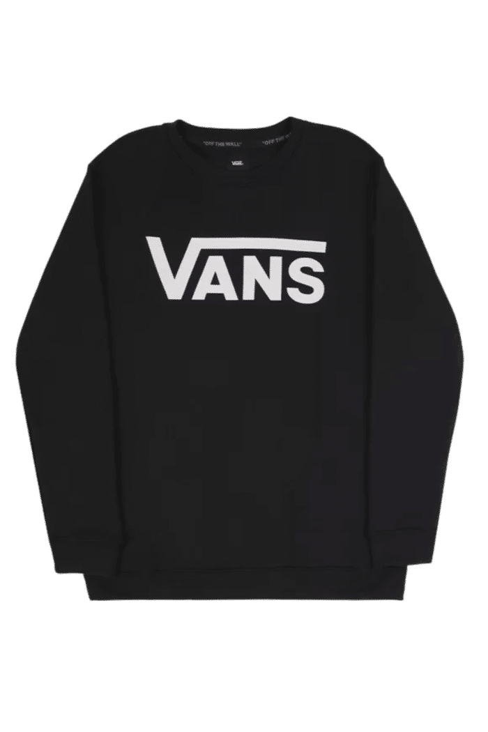 Moletom Vans Classic Crew Infantil Black White