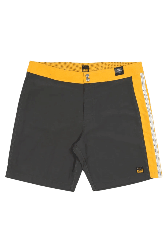 Bermuda RVCA Ericson Trunk Cinza/Amarelo