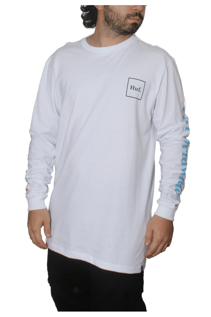 Camiseta HUF Essentials Domestic Box LS Tee