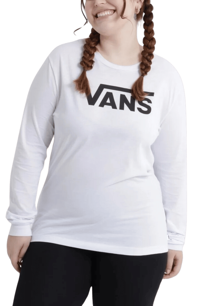 Camiseta Vans Feminina Flying V Classic White
