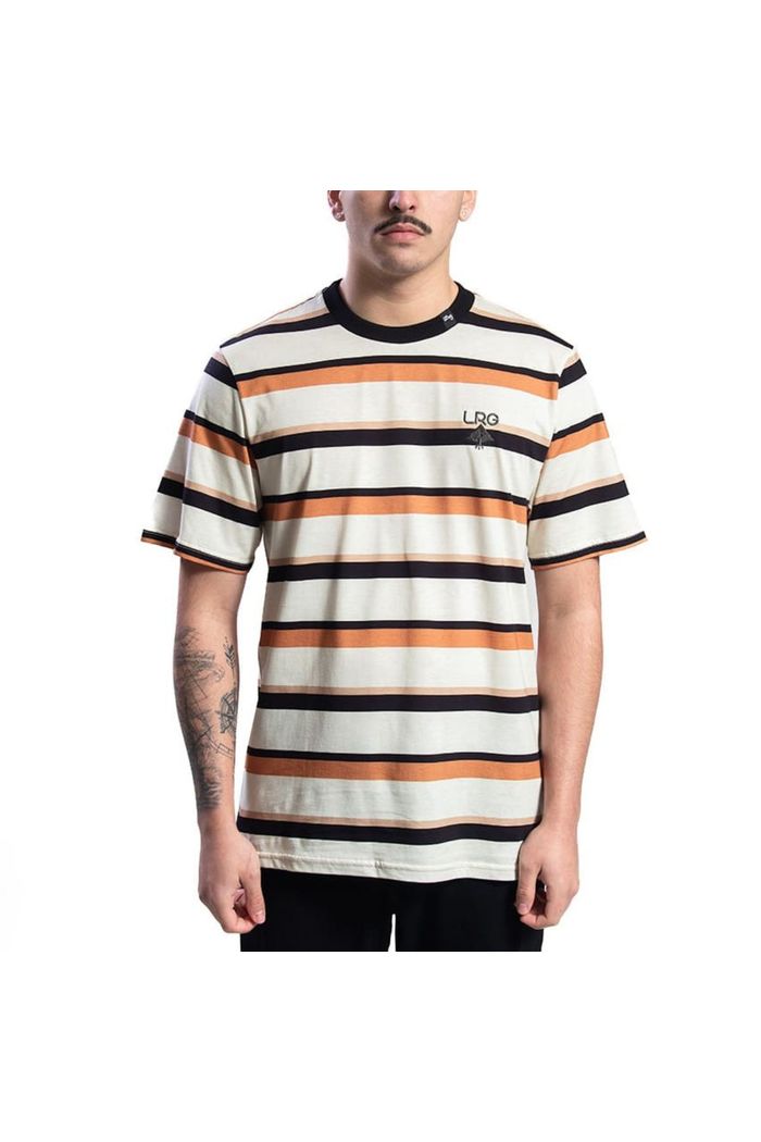 Camiseta Manga Curta LRG Elevated Makers Knit Areia