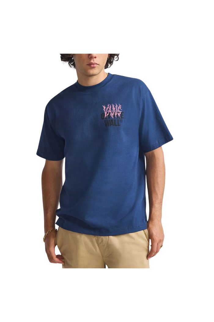 Camiseta Vans Metal Wall Ss Navy Awall