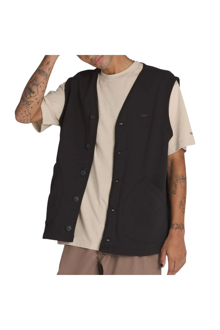 Colete Vans Skate Fleece Vest Curren Caples Black