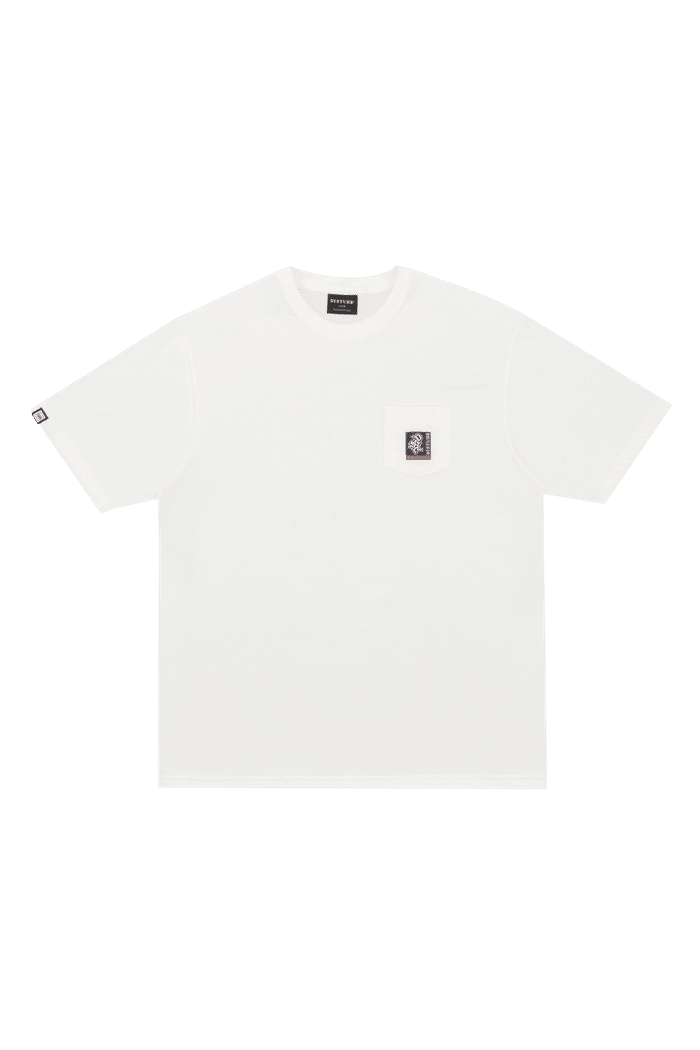 Camiseta Disturb Heritage Pocket T-Shirt In Off-White