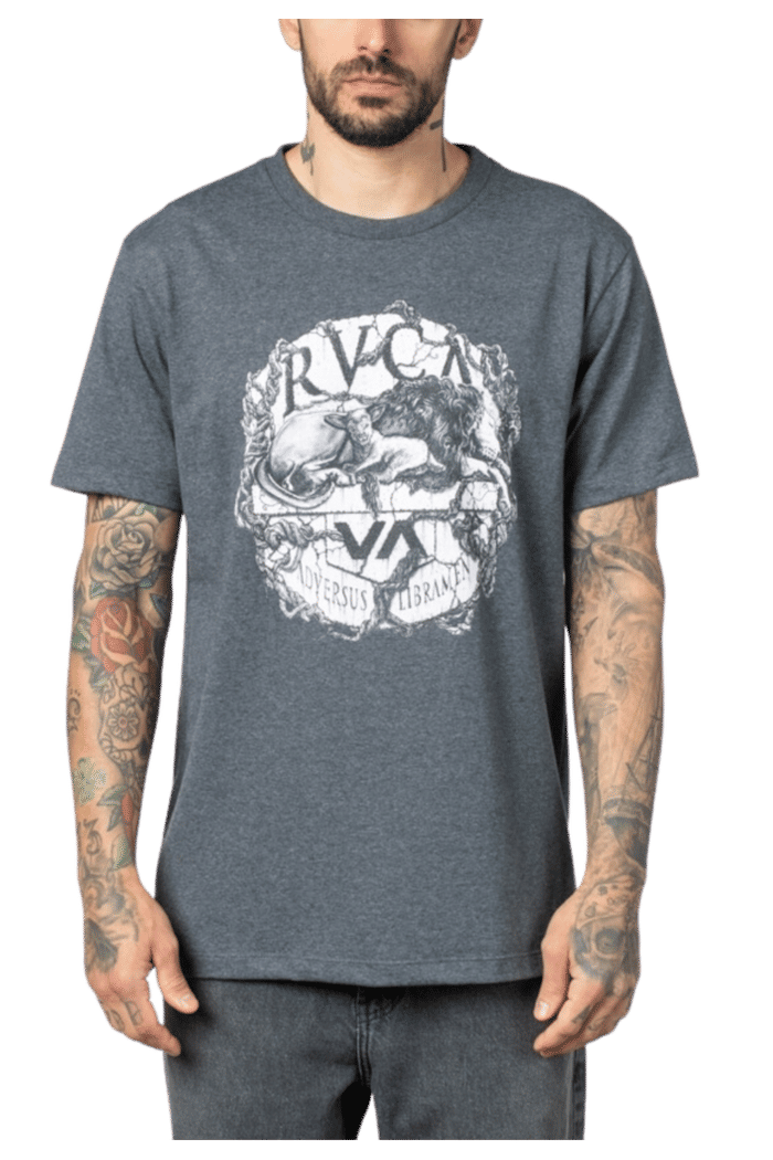 Camiseta Rvca Manga Curta Lion Lamb