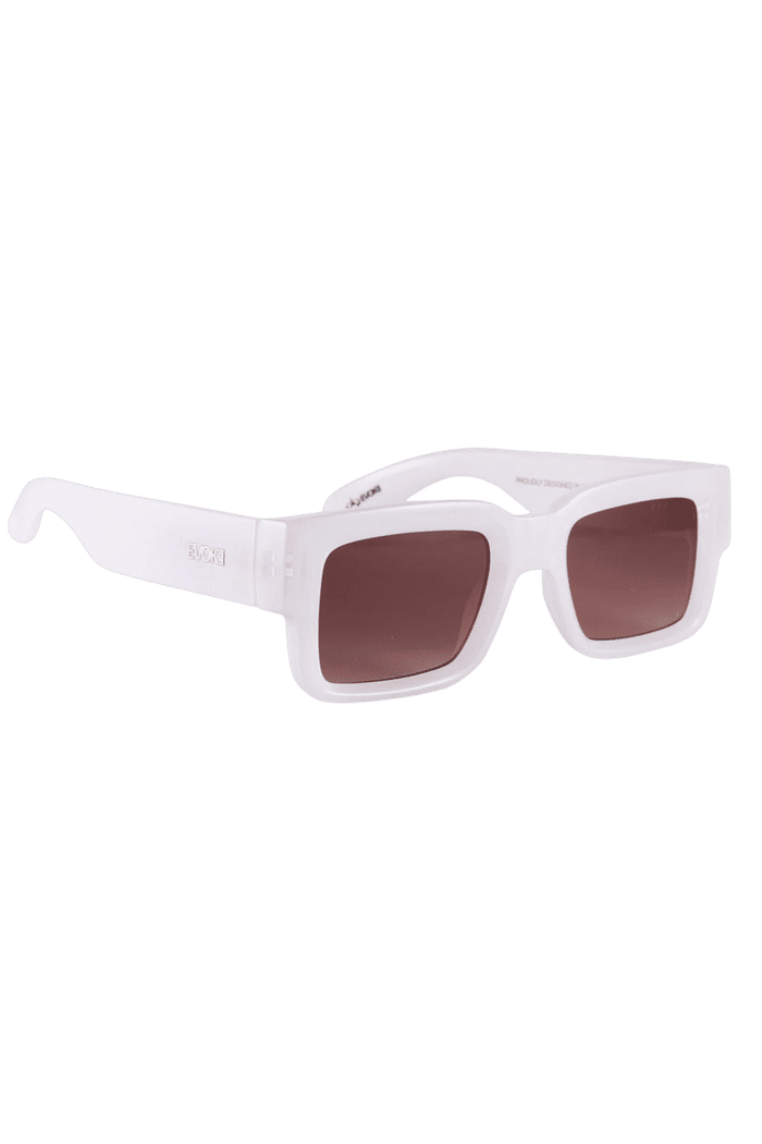 Óculos De Sol Evoke Lodown Shine White Brown Gradient