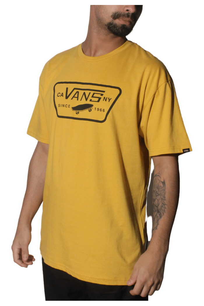 Camiseta Vans Nascissus Full Patch Amarelo