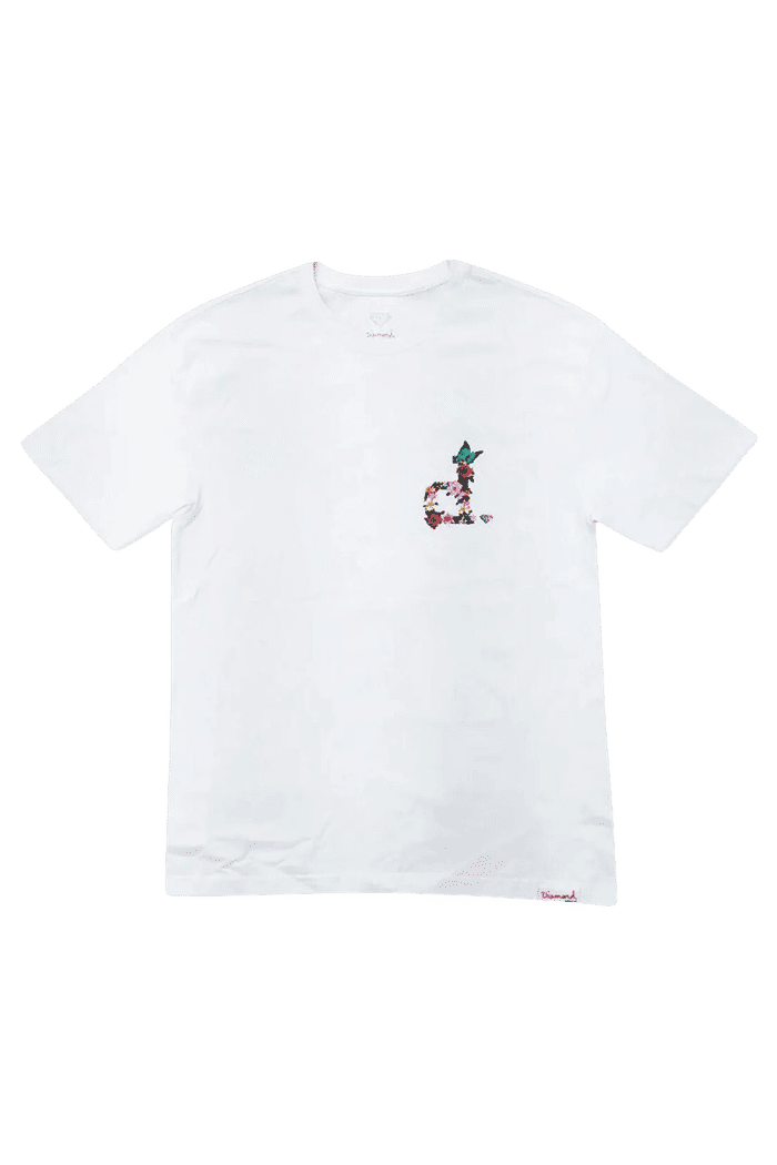 Camiseta Diamond Flowers Tee Branco