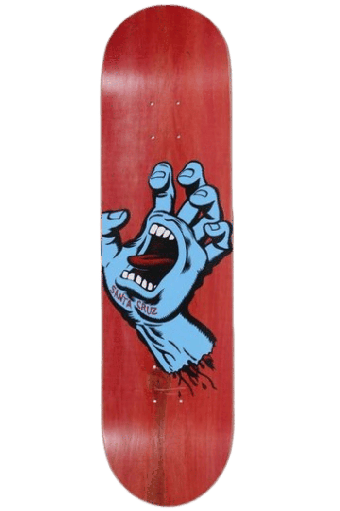 Shape Santa Cruz Maple Screaming Hand Red 8.25