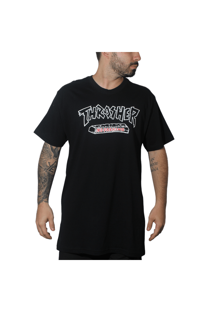 Camiseta Thrasher No Parking Block Logo
