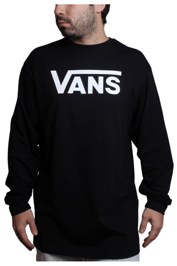 Camiseta Manga Longa Vans M/L Flying V Classic Preto