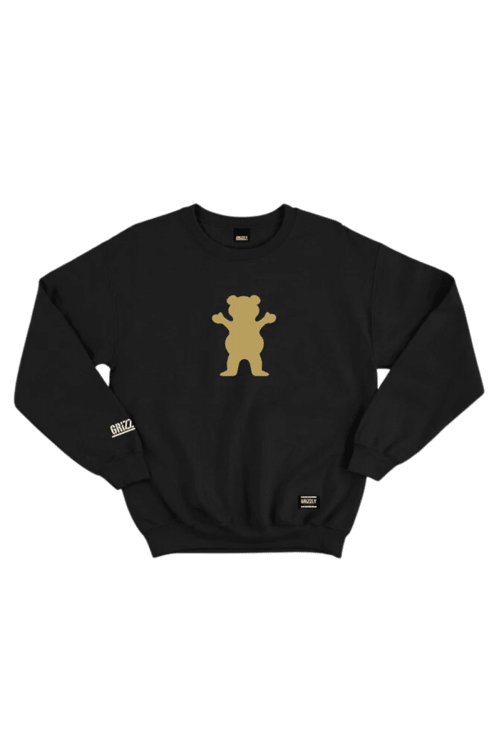 Moletom Grizzly Og Bear Crewneck Preto