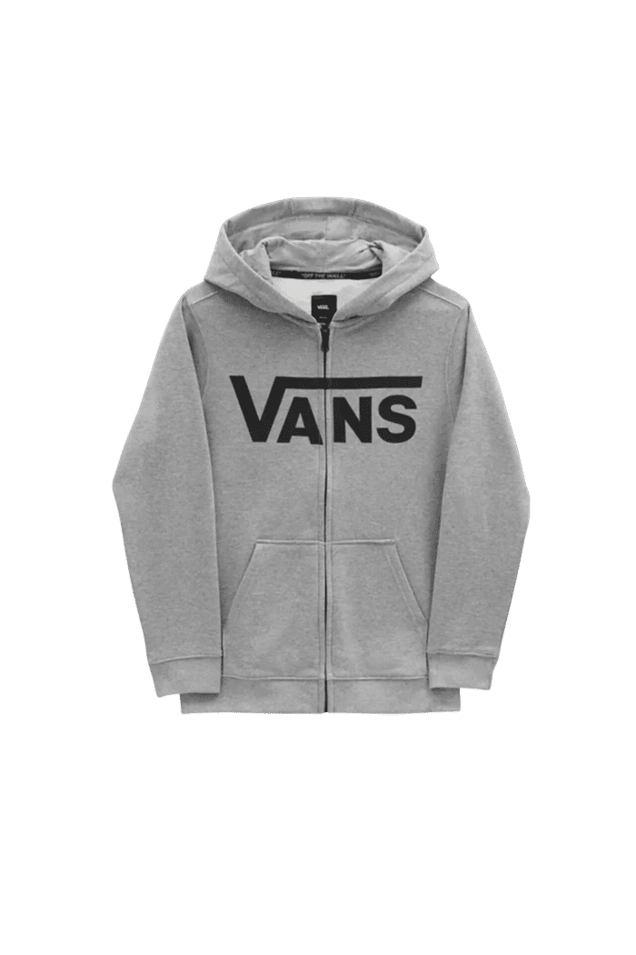 Moletom Vans Classic Zip Hoodie II Infantil Cement Heather Black