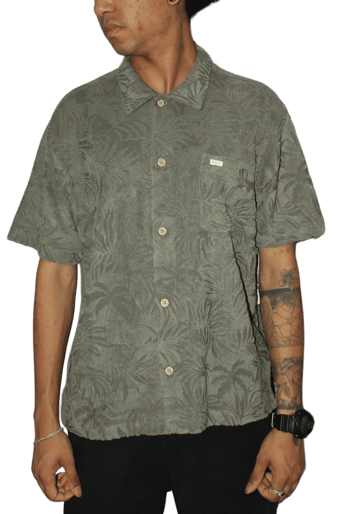 Camisa Rvca Palms Down Mushroom