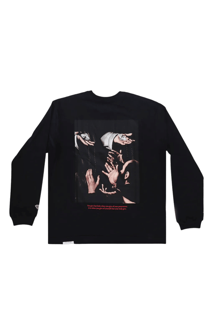 Camiseta Diamond Manga Longa Life Hands Tee