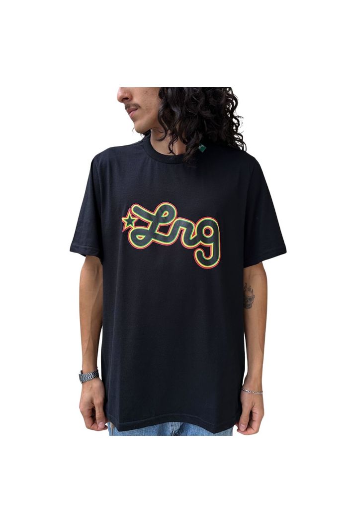 Camiseta Lrg Thinking Triple Script Tee Black