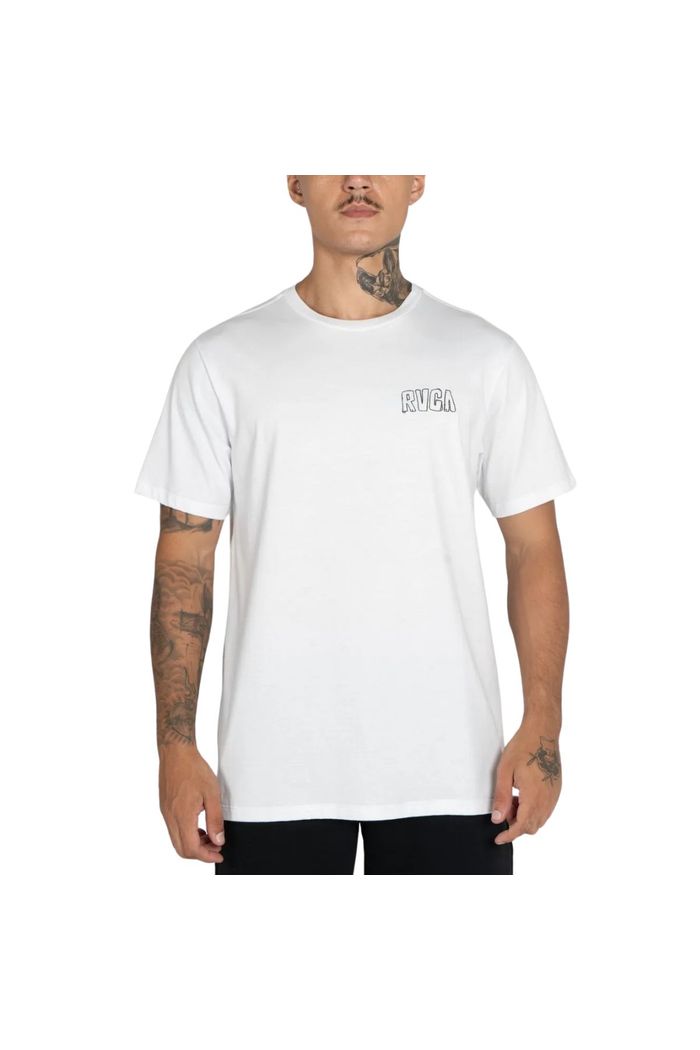 Camiseta Rvca M/C Deth Valley Branca