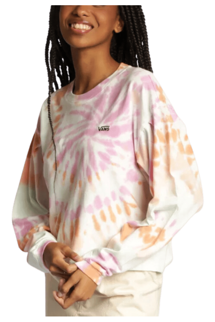 Camiseta Vans Gecko Resort Wash LS Top Wash White