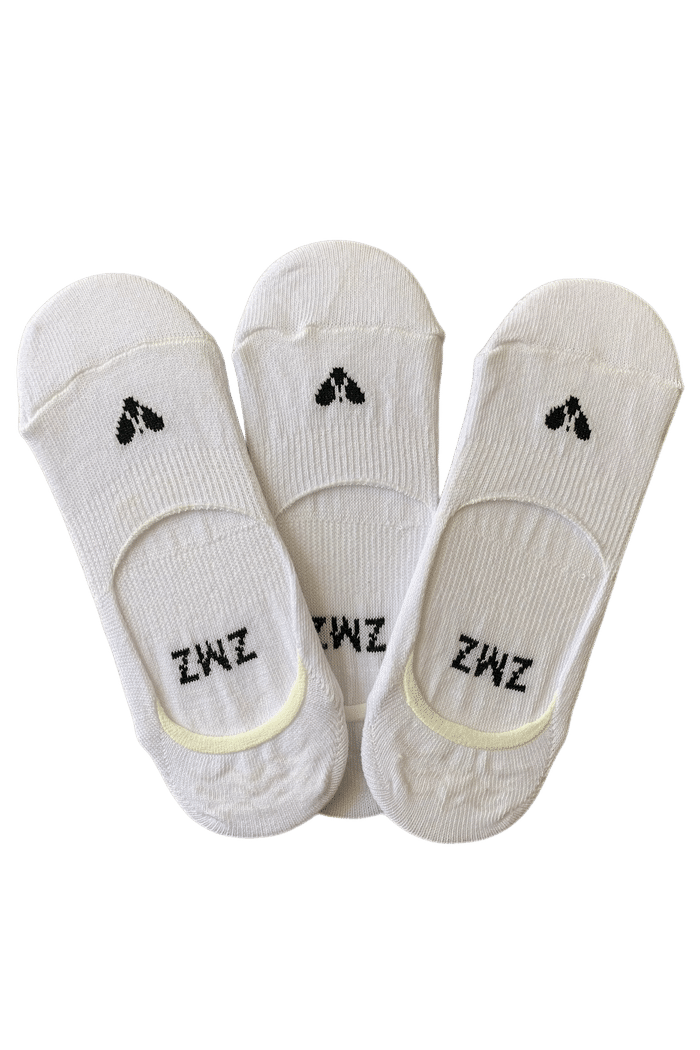 Pack Meia  Zmz Invisível Masculina Branca