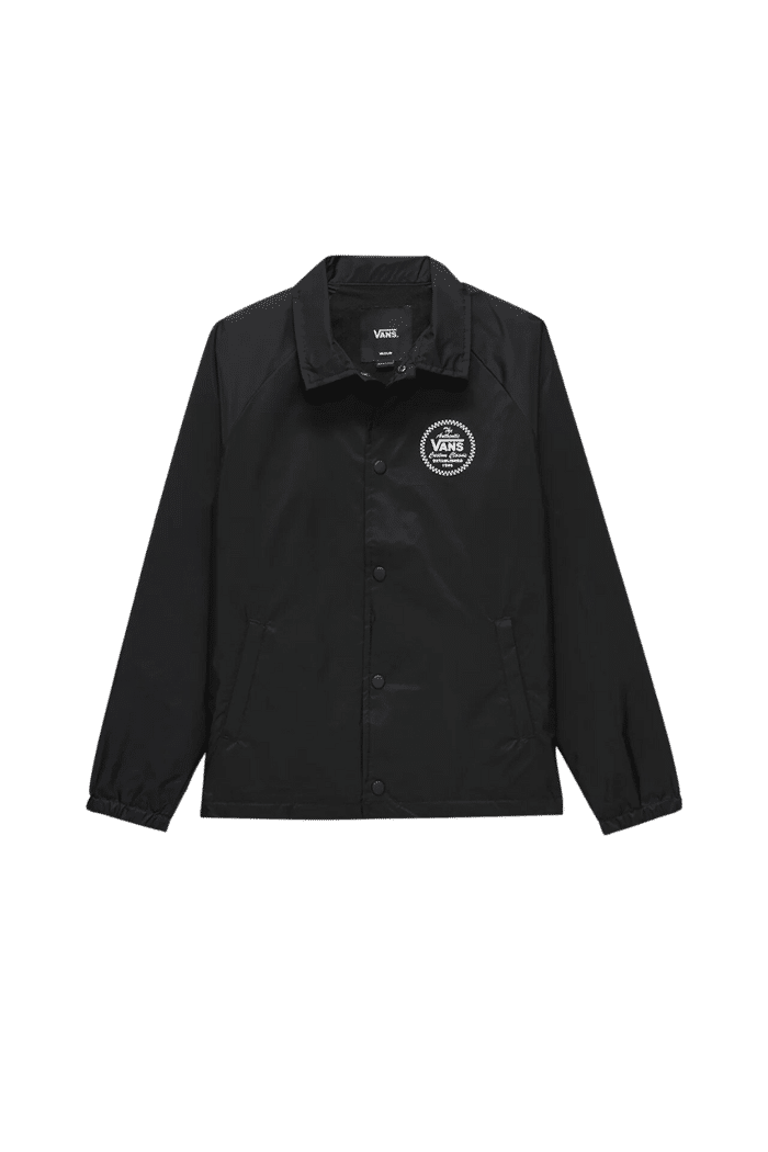 Jaqueta Corta Vento Vans Torrey II Infantil Black White