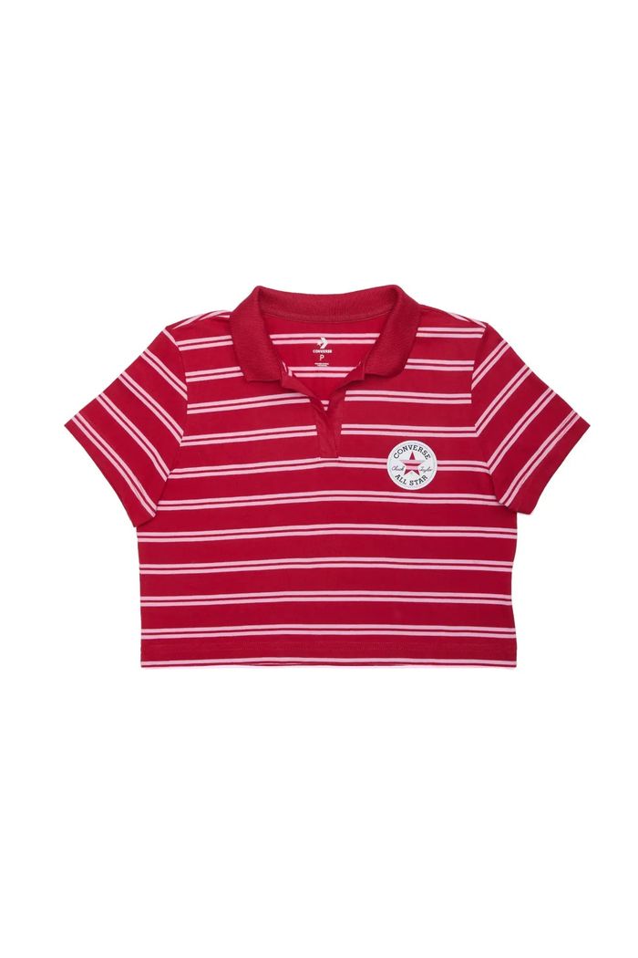 Cropped Converse Polo Listrada Flame