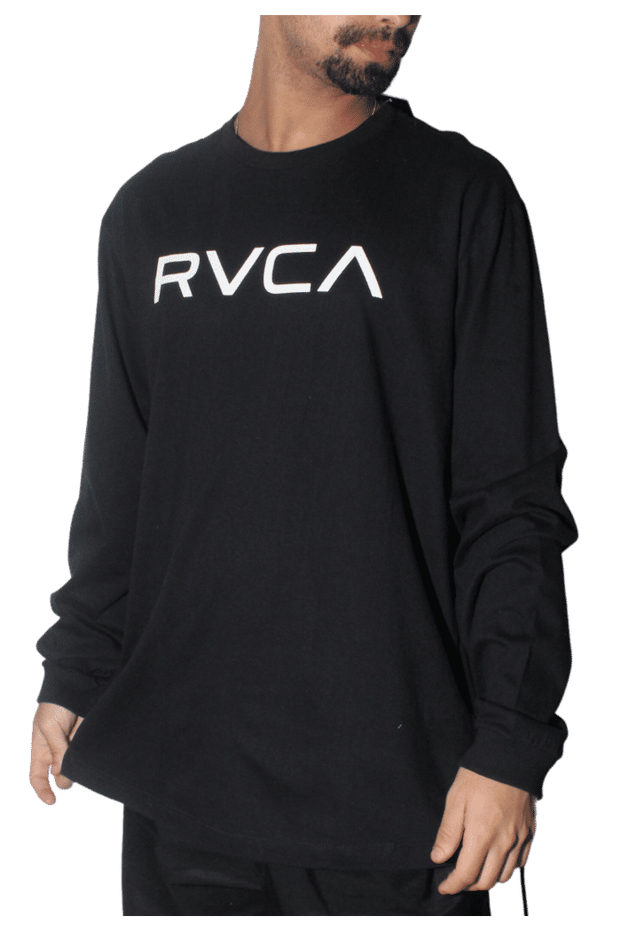Camiseta Rvca Big Rvca Manga Longa