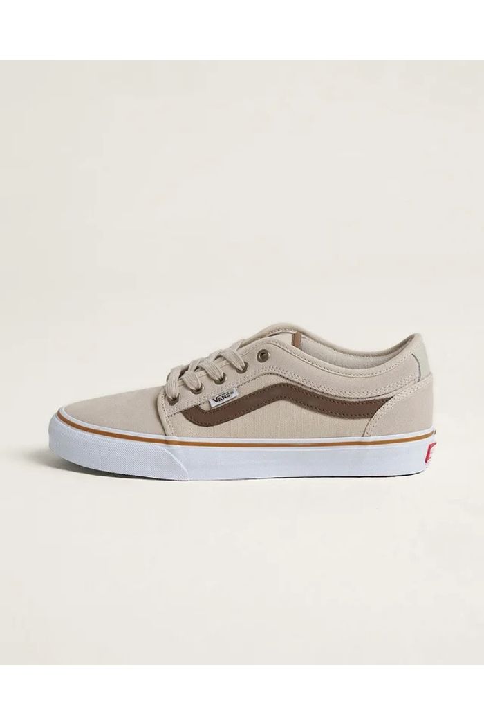 Tênis Chukka Low Sidestripe Skate Espresso Khaki
